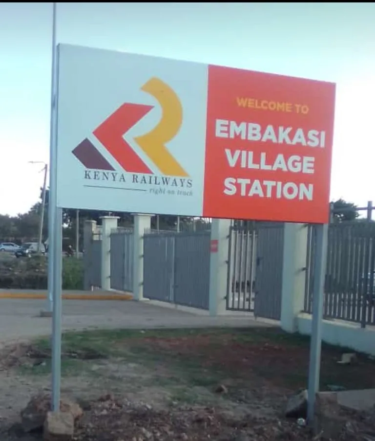 Outdoor directional road-side signage