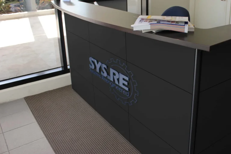 Reception 3D logo sign