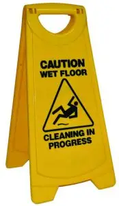 Caution -WET FLOOR sign