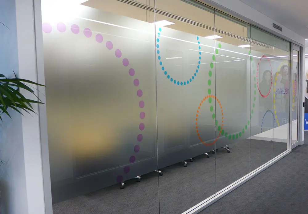 Printed frost window film