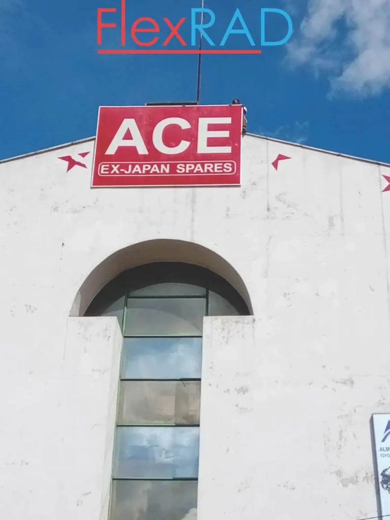 Reflective signboard installed on Kirinyaga Road