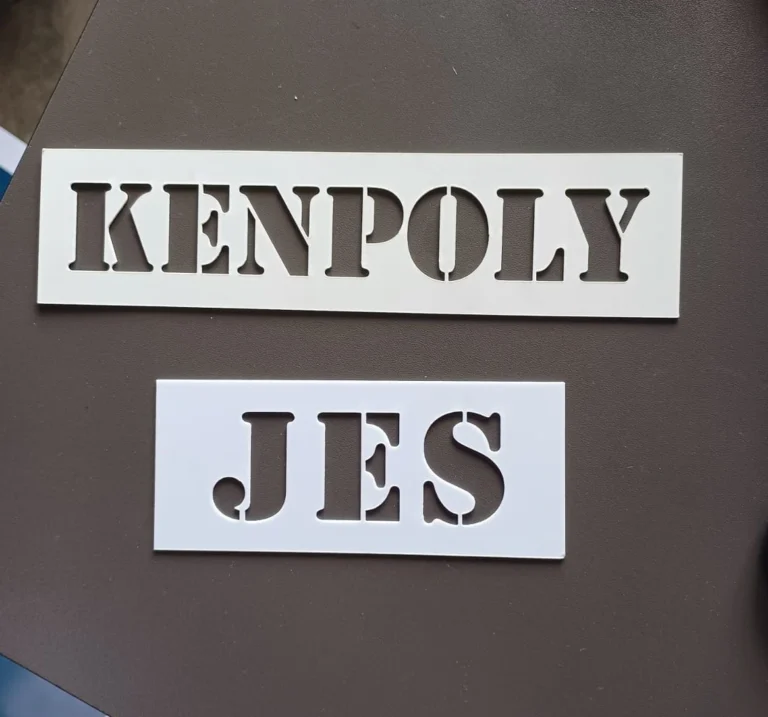 PVC painting stencil