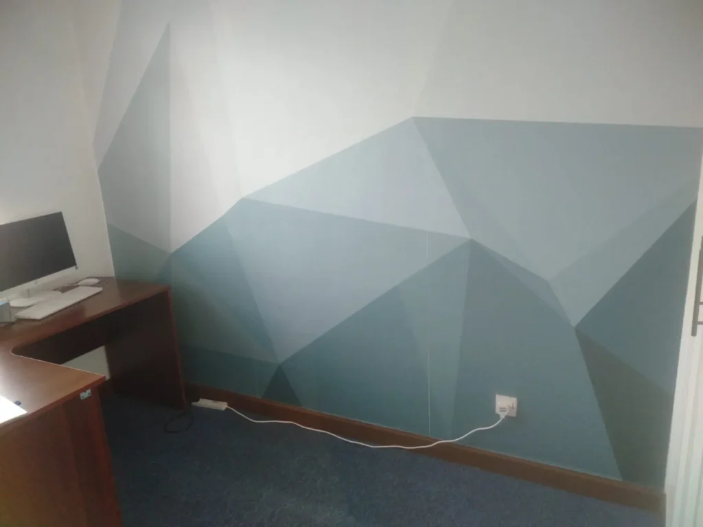 Custom wallpaper design installed for our client Kasimbazi Advocates in Nairobi