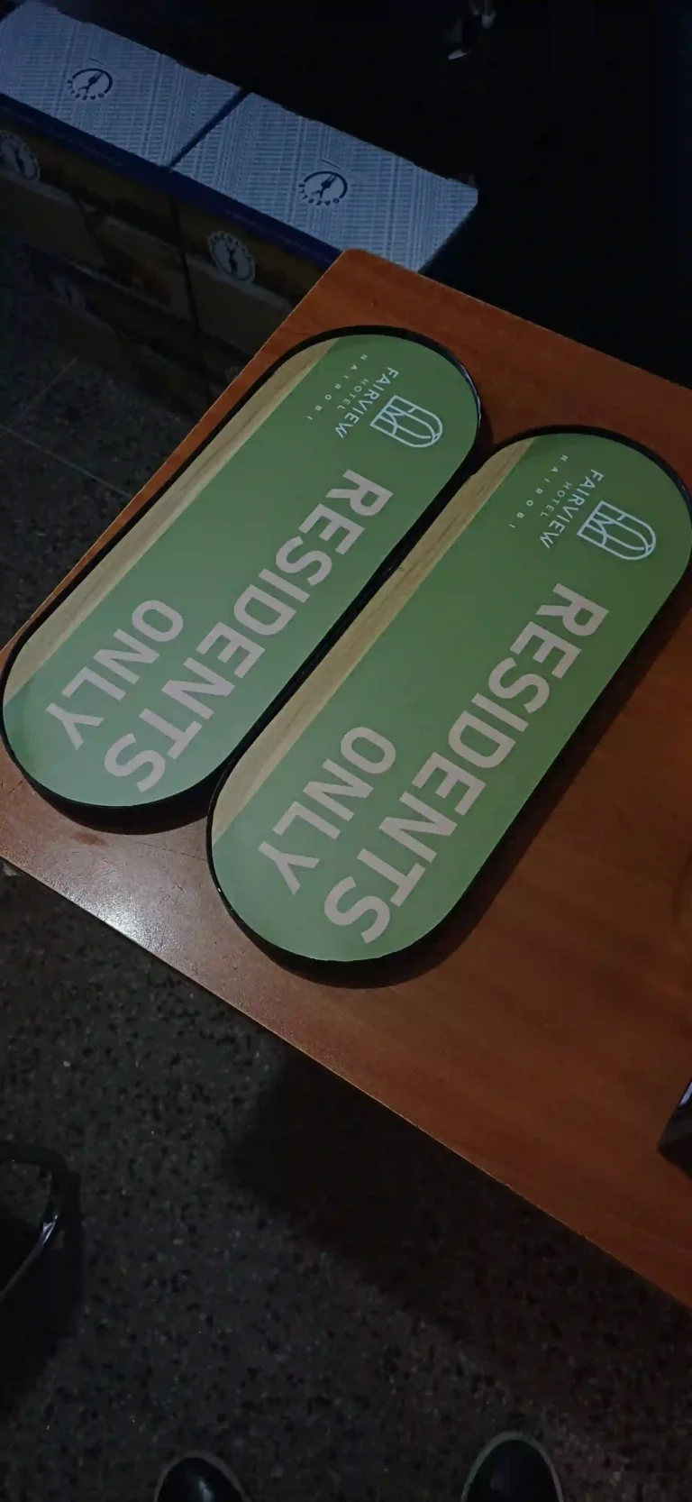 Printed matte vinyl sticker for signage